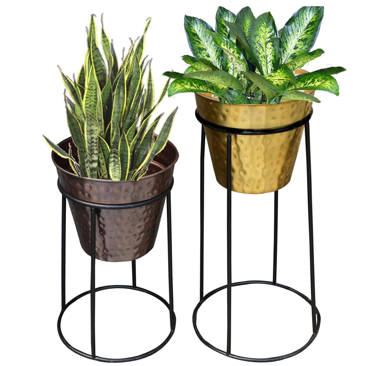 Kira Metal Plant Pot with Stand planter freeshipping - Ecofynd