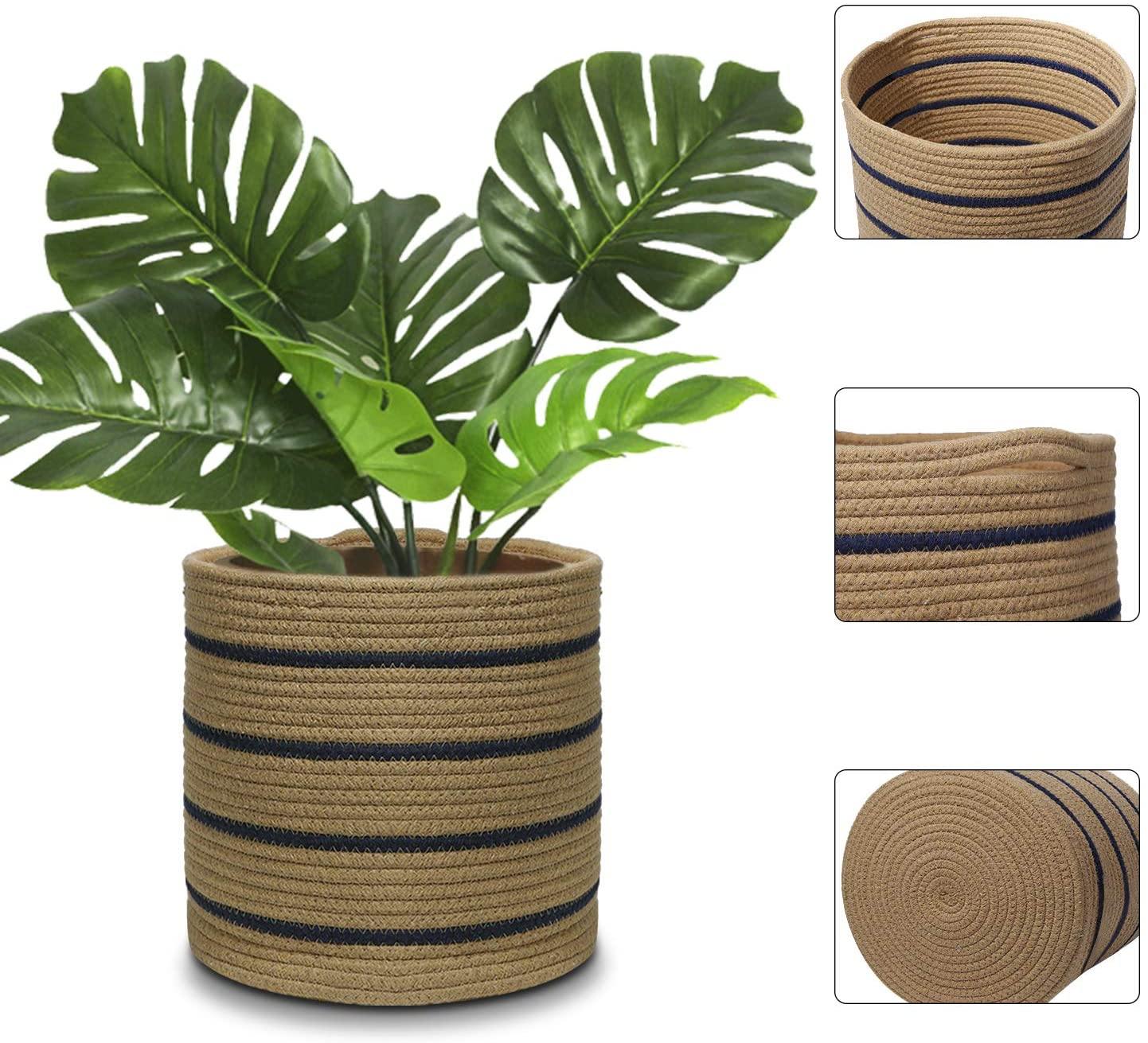 Cotton Rope Plant Basket Indoor Planter freeshipping - Ecofynd