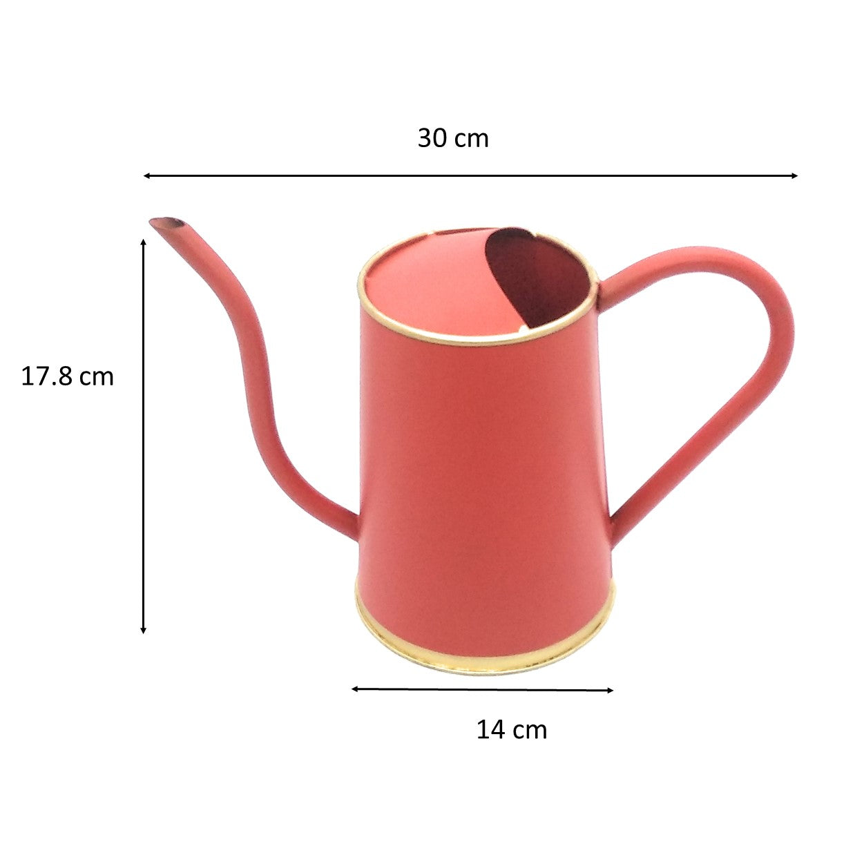 ecofynd 2 Liter Red Watering Can with Long Spout Watering Can freeshipping - Ecofynd
