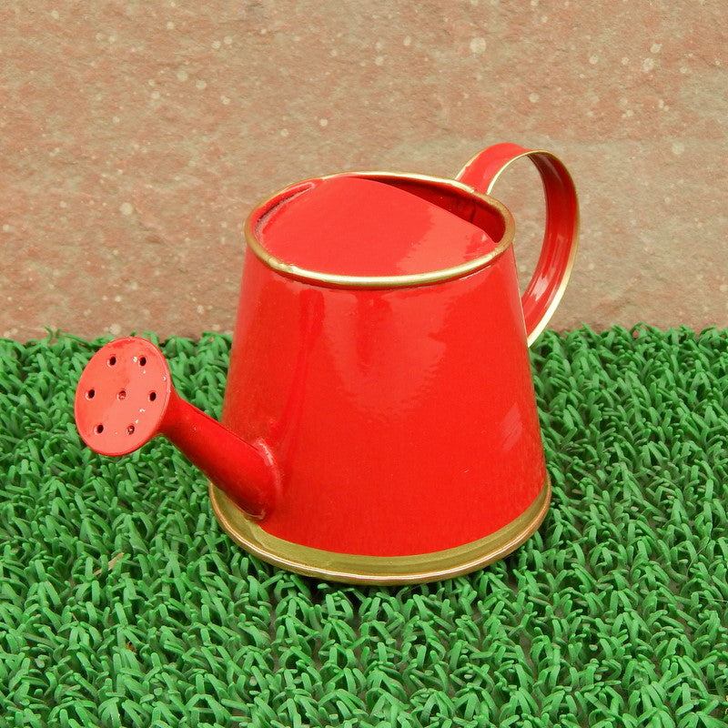 ecofynd 250 ml Red Watering Can with Gold Border for Kids Watering Can freeshipping - Ecofynd