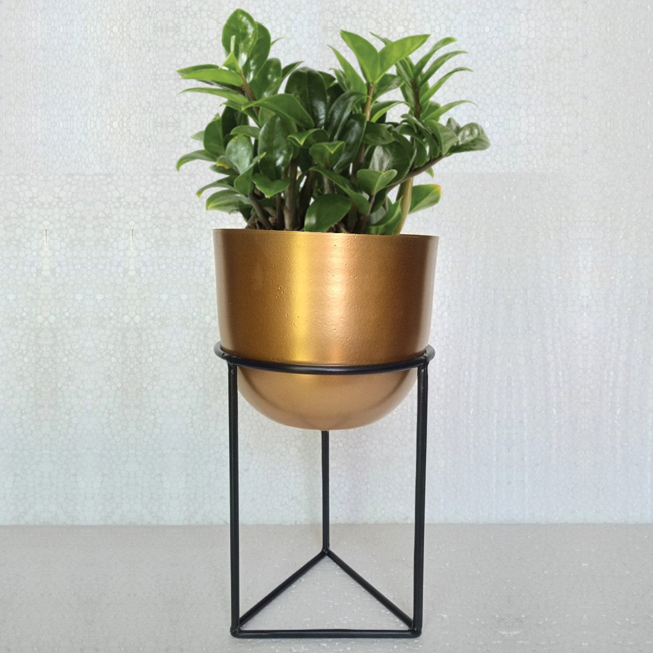 6 inches Kelly Metal Plant Pot with Stand Planter freeshipping - Ecofynd
