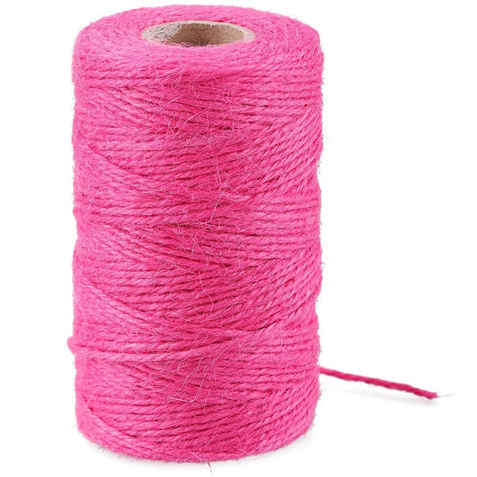 ecofynd Single String Pink Color Jute Cord Craft supplies freeshipping - Ecofynd