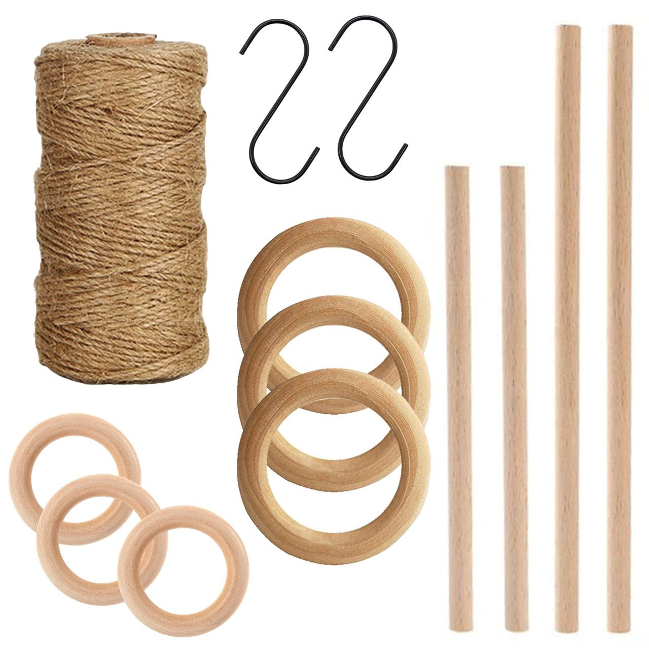 ecofynd DIY Jute Cord Kit for Plant Hanger, Wall Hanging Art & Craft Kit freeshipping - Ecofynd