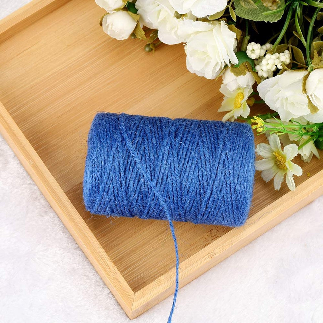 ecofynd Single String Navy Blue Color Jute Cord freeshipping Ecofynd