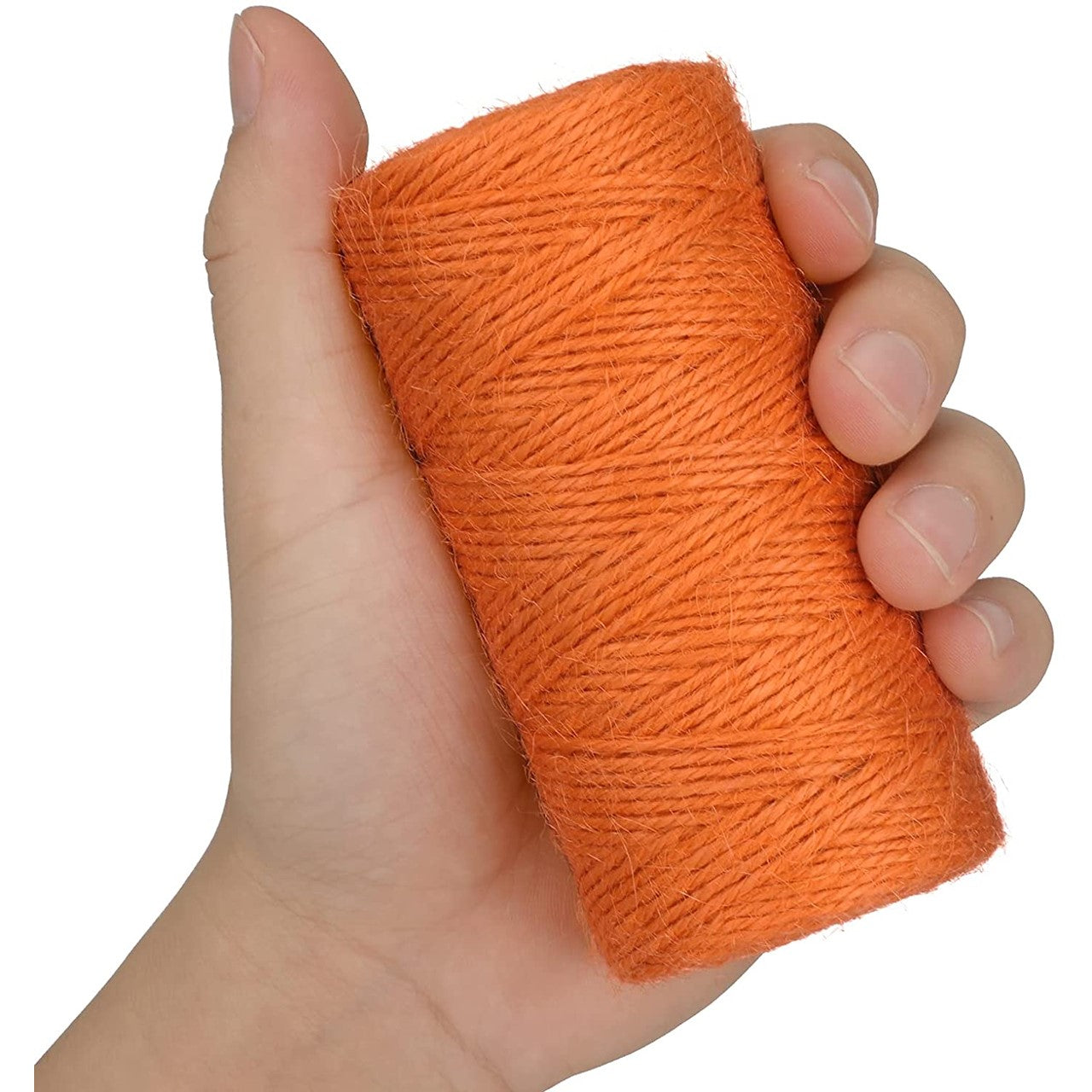 ecofynd Single String Orange Color Jute Cord Craft supplies freeshipping - Ecofynd