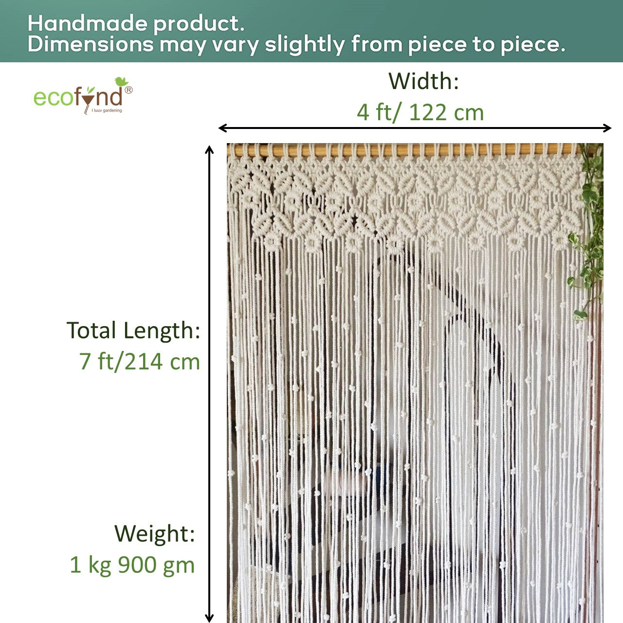 ecofynd Cotton Rope Curtain Macrame Curtain freeshipping - Ecofynd