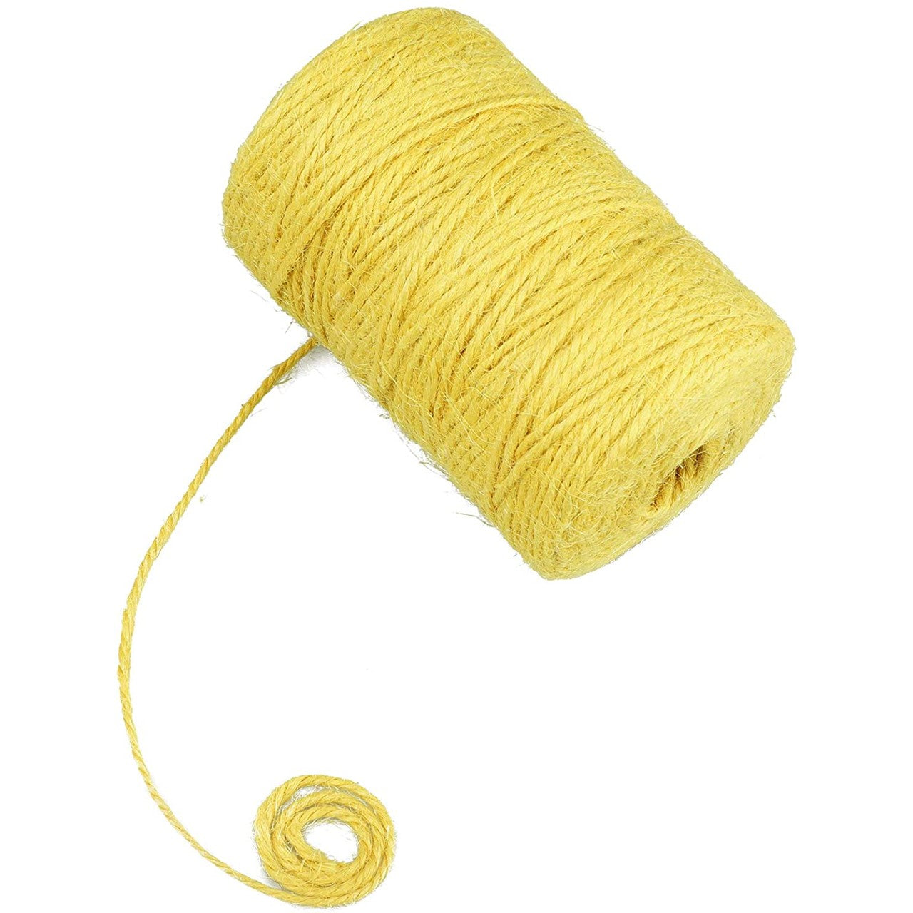 ecofynd Single String Yellow Color Jute Cord Craft supplies freeshipping - Ecofynd