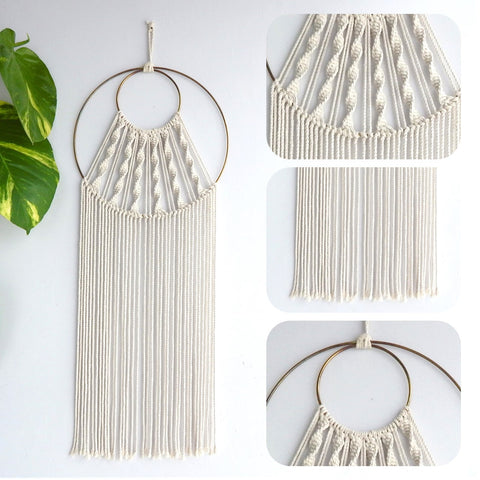 ecofynd Macrame Dream Catcher With Golden Ring freeshipping Ecofynd