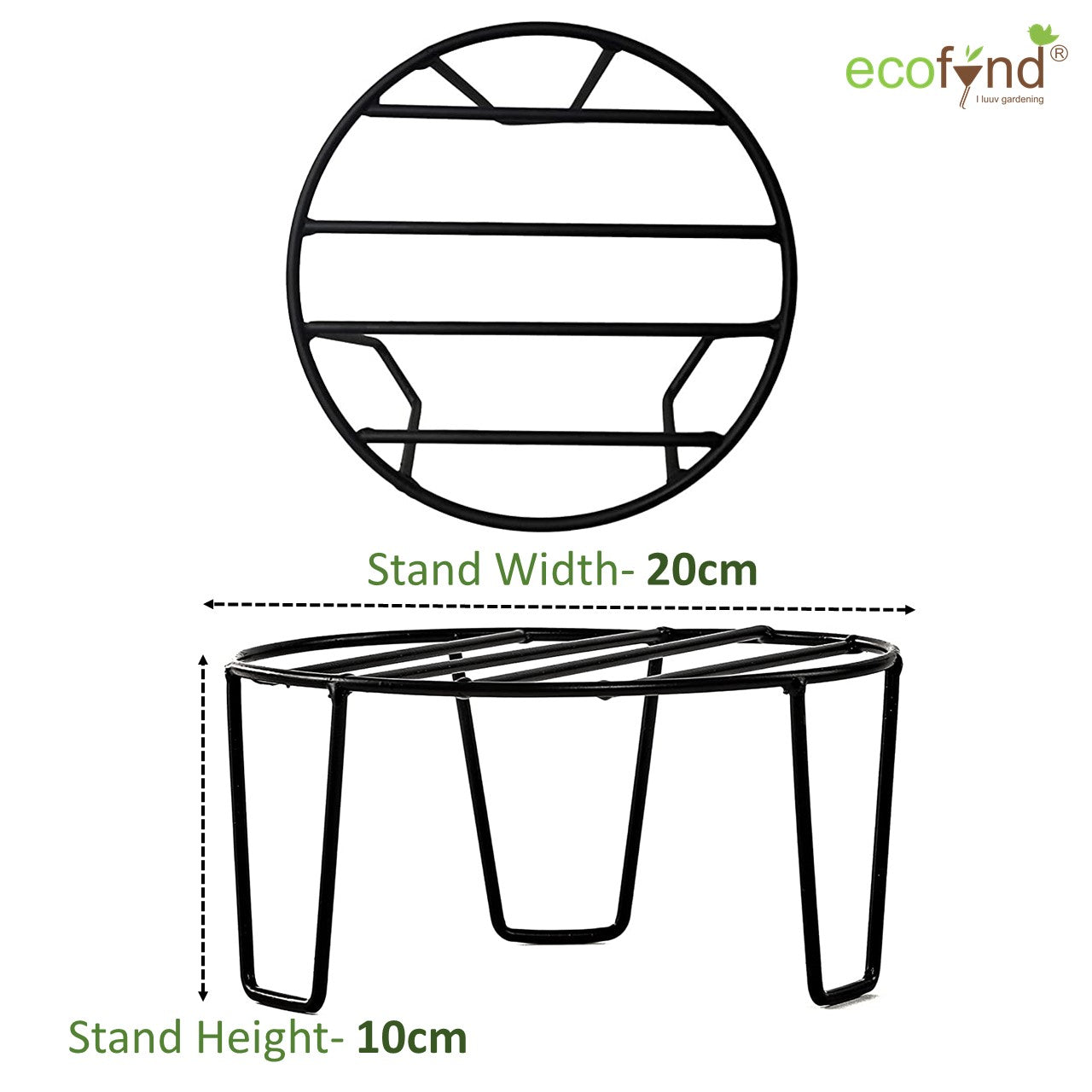 ecofynd Plant Stand for Indoor and Outdoor Pot, Metal Potted Plant Holder for House Garden and Patio Plant Stand freeshipping - Ecofynd