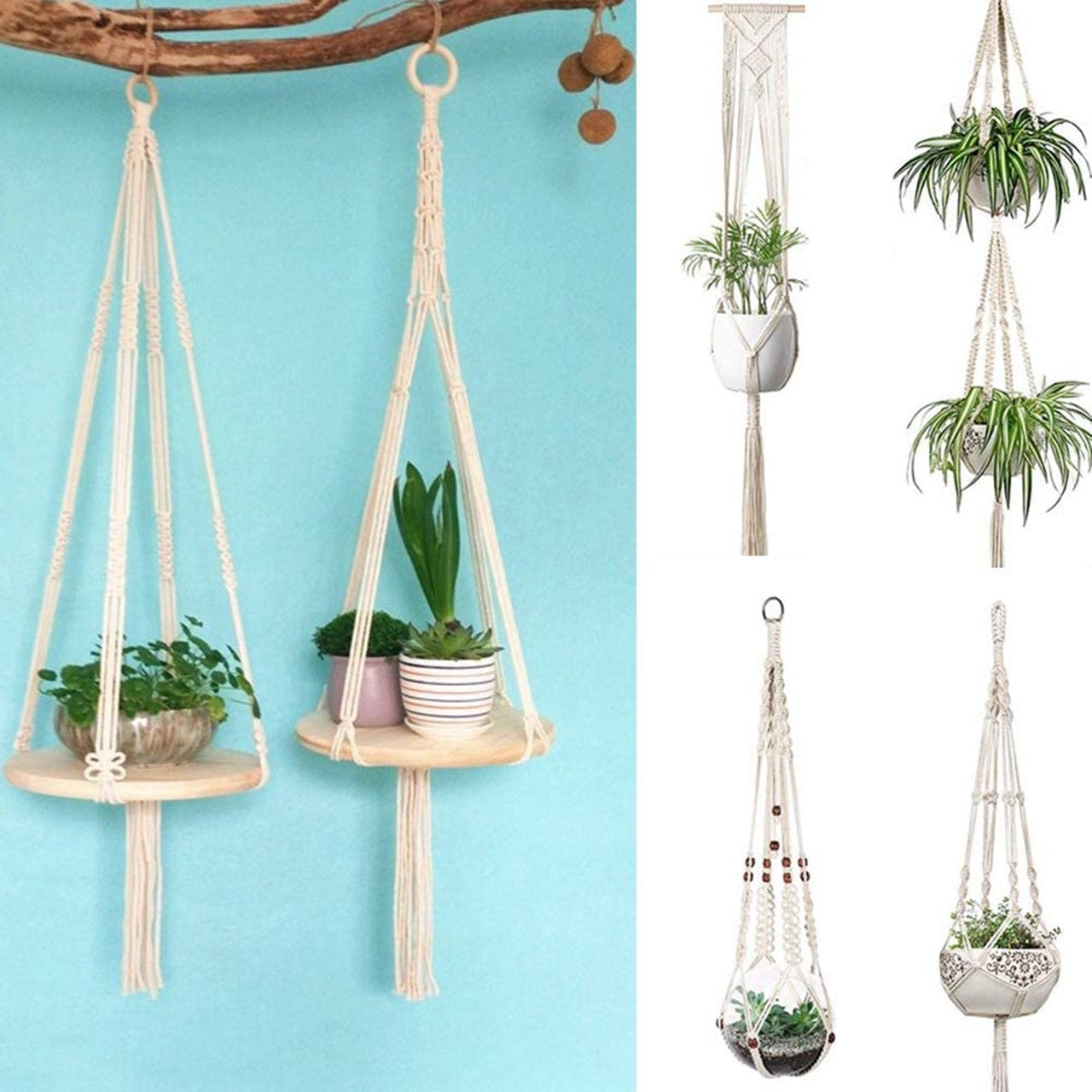 ecofynd Easy Macrame DIY Kit for Plant Hanger, Wall Hanging Art & Craft Kit freeshipping - Ecofynd