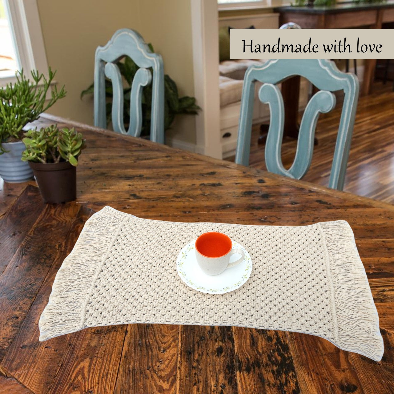 ecofynd Macrame Cotton Table Placemats Placement freeshipping - Ecofynd