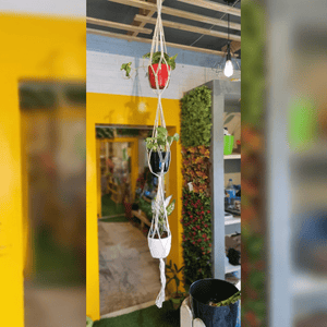 ecofynd 3-Tier Macrame Plant Hanger